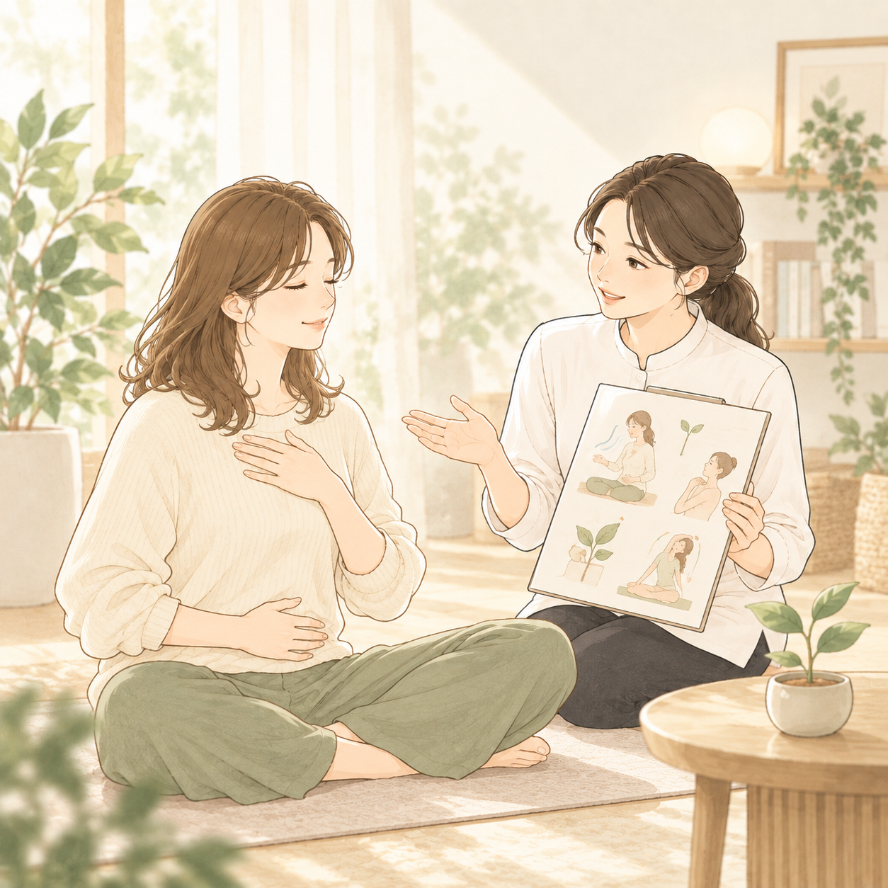 肩だけの施術に納得できなかった方のイメージ